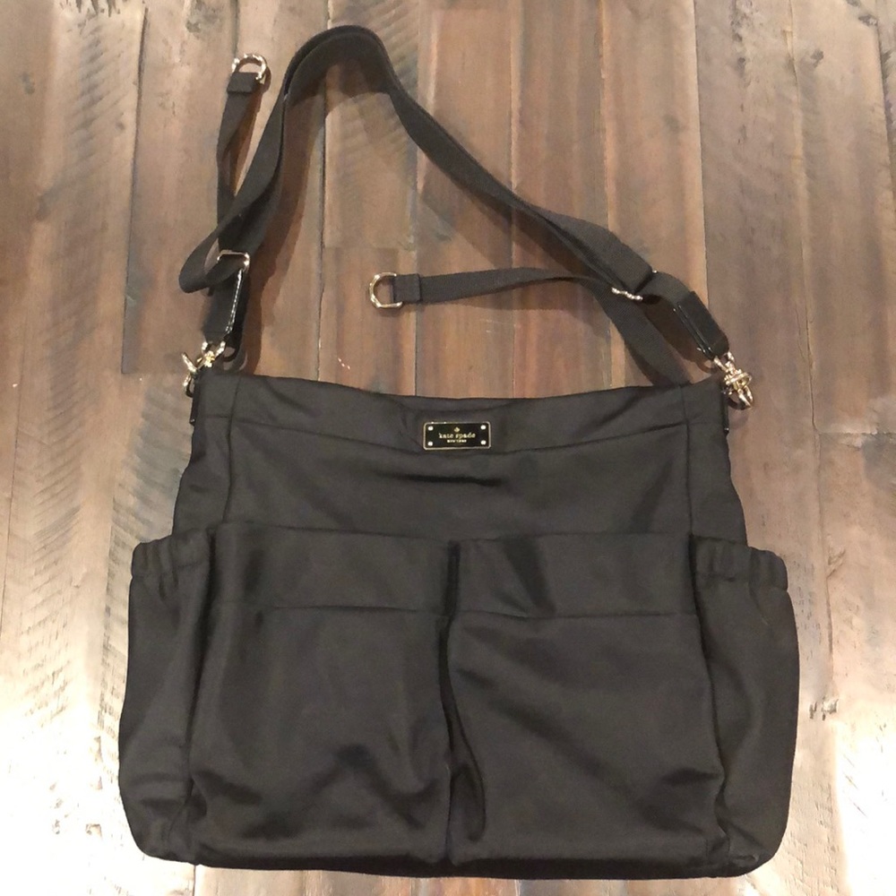 Blake Avenue Adamson Black Nylon Diaper Bag